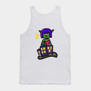 Monster Attack! Cute Cyclops! Tank Top